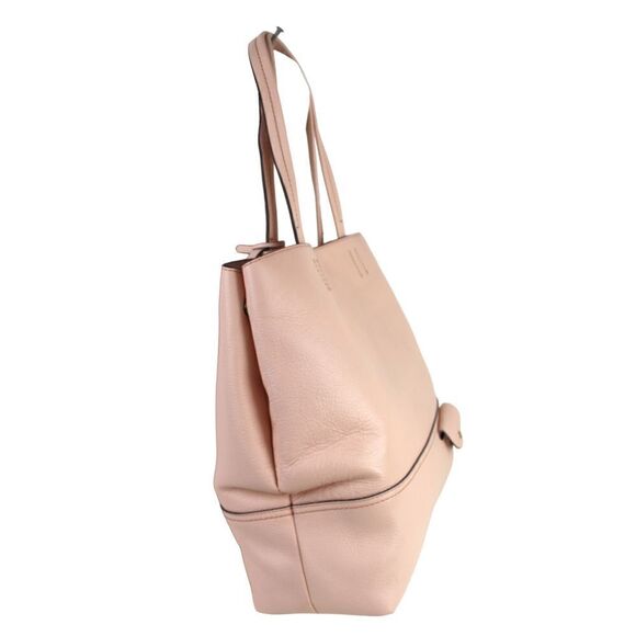 ROOMY J.CREW POWDER PINK GENUINE LEATHER SHOULDER BAG HANDBAG TOTE HOBO PURSE - Picture 2 of 14